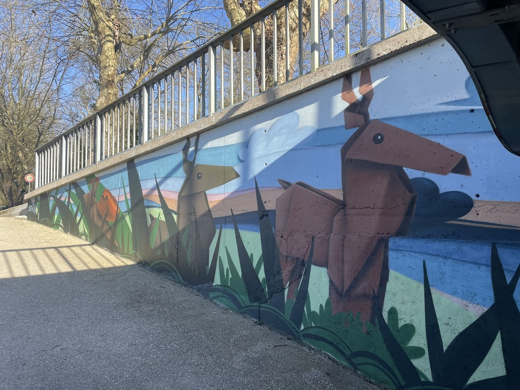 Fresque de Demsé sur le Canal d'Orléans