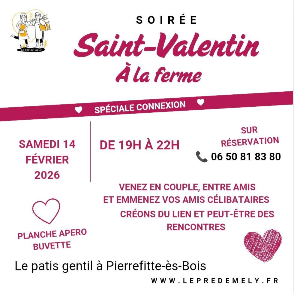 Saint-Valentin à la Ferme du Pré de Mély