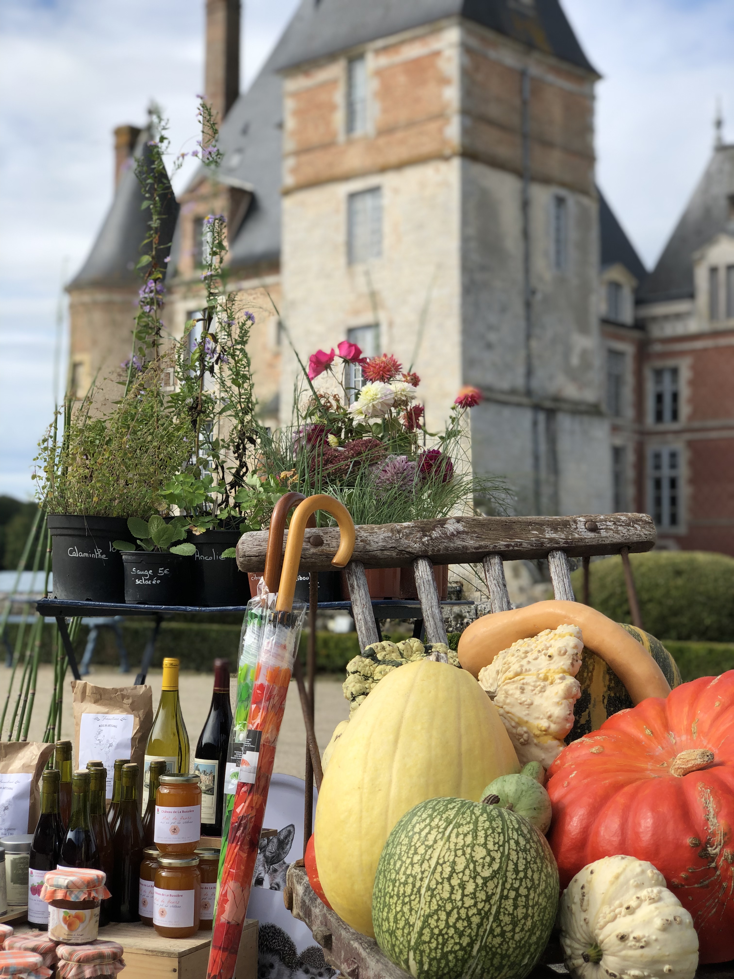 Le marché du Château de La Bussière