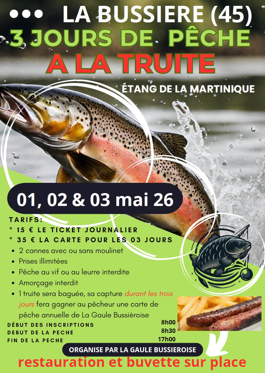 Week-end pêche à la truite — visuel événement
