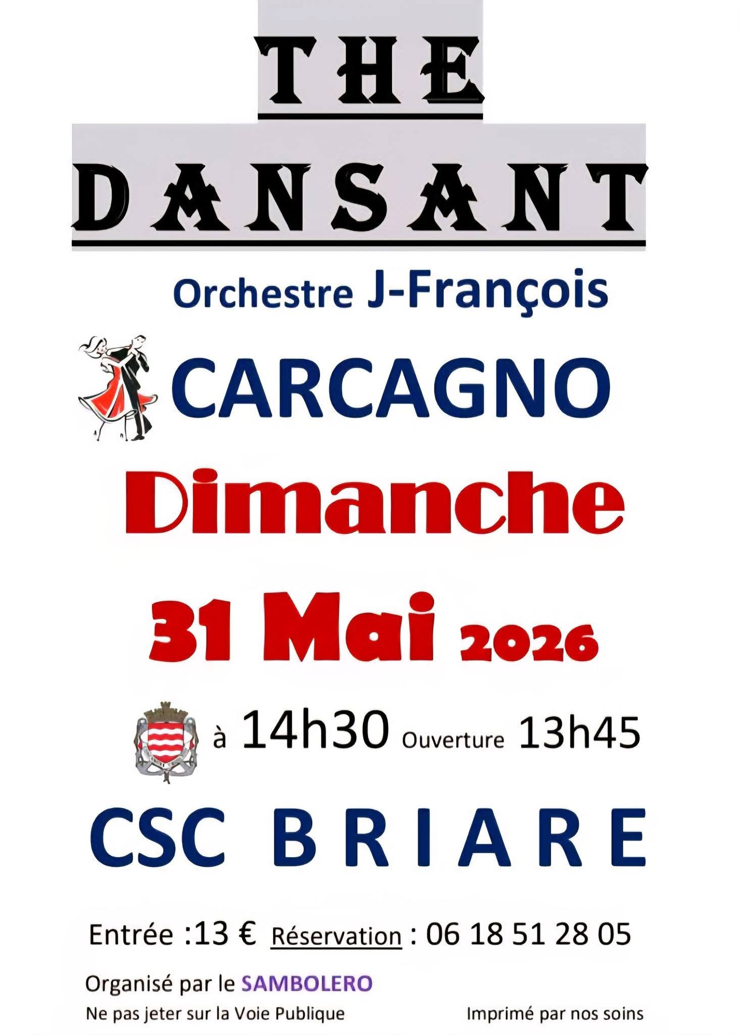 Thé dansant — visuel événement