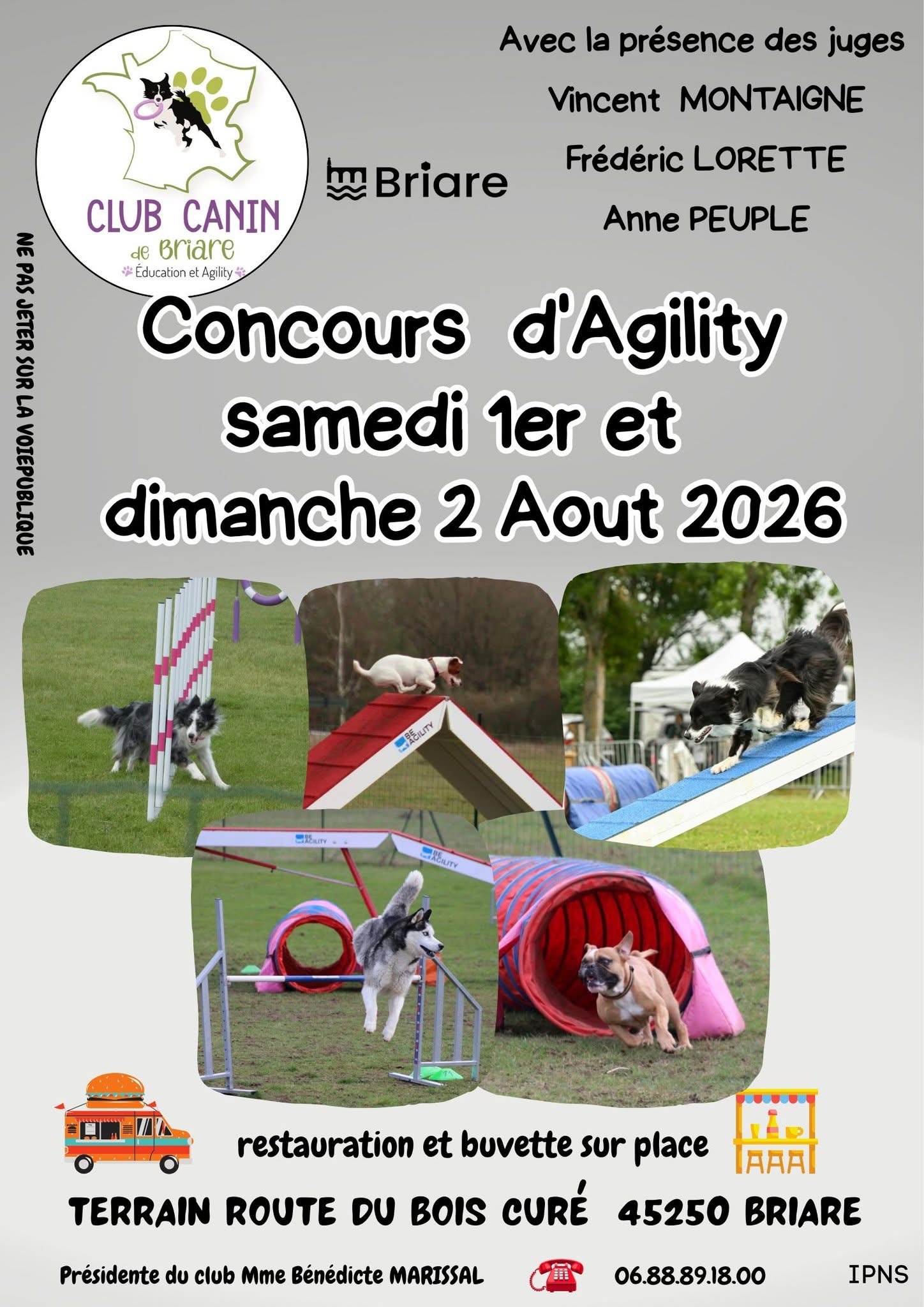 Concours national d'agility avec le Club canin briarois