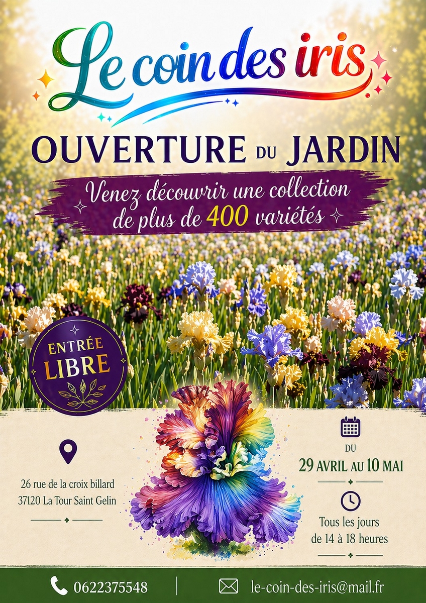 Jardin ouvert : Le coin des iris — visuel événement