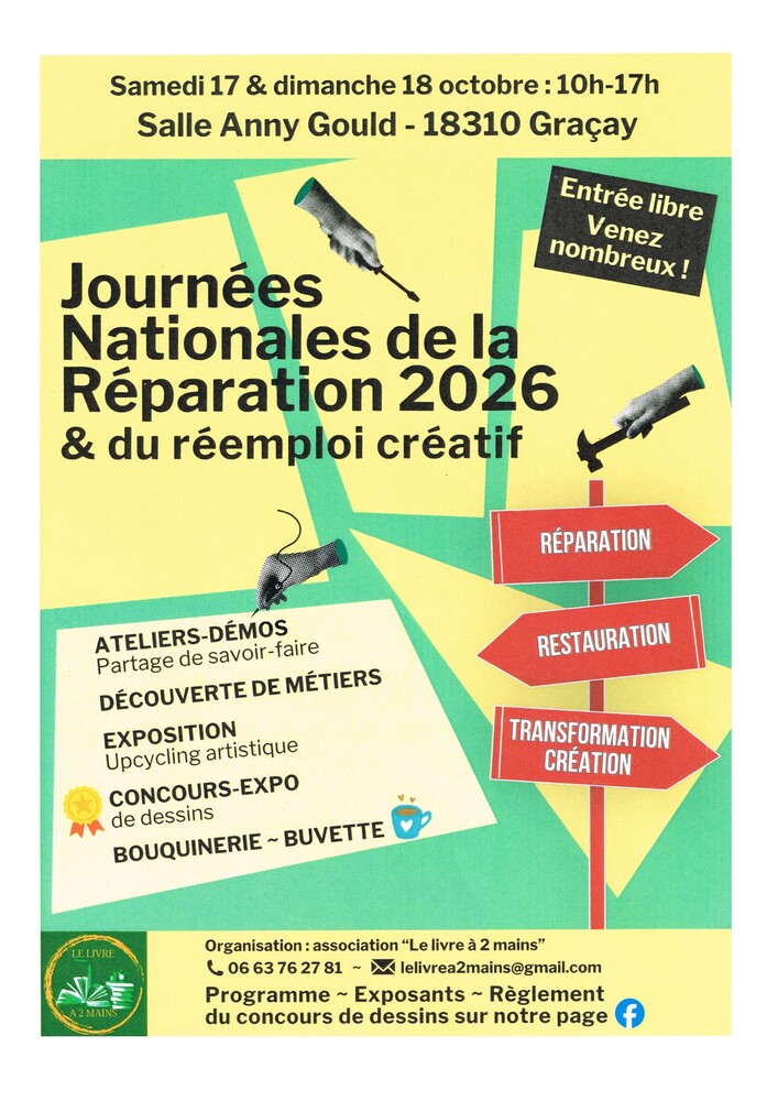 Journées nationales de la réparation et du réemploi créatif