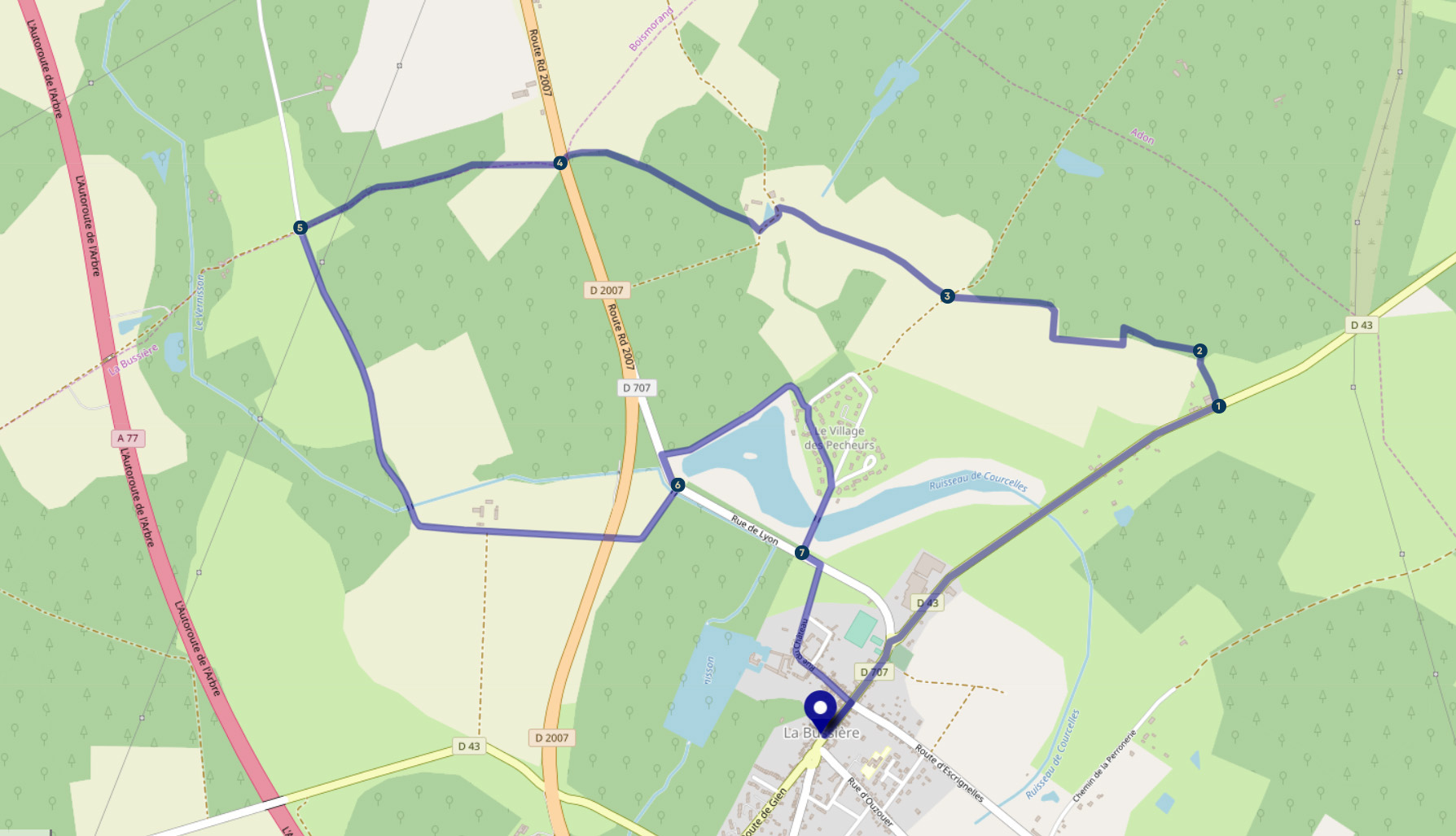 Circuit de Villedragon, La Bussière