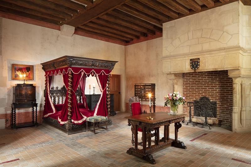 La chambre de Léonard de Vinci © Château du Clos Lucé - Parc Leonardo da Vinci, Amboise. Photo Eric Sander (9)