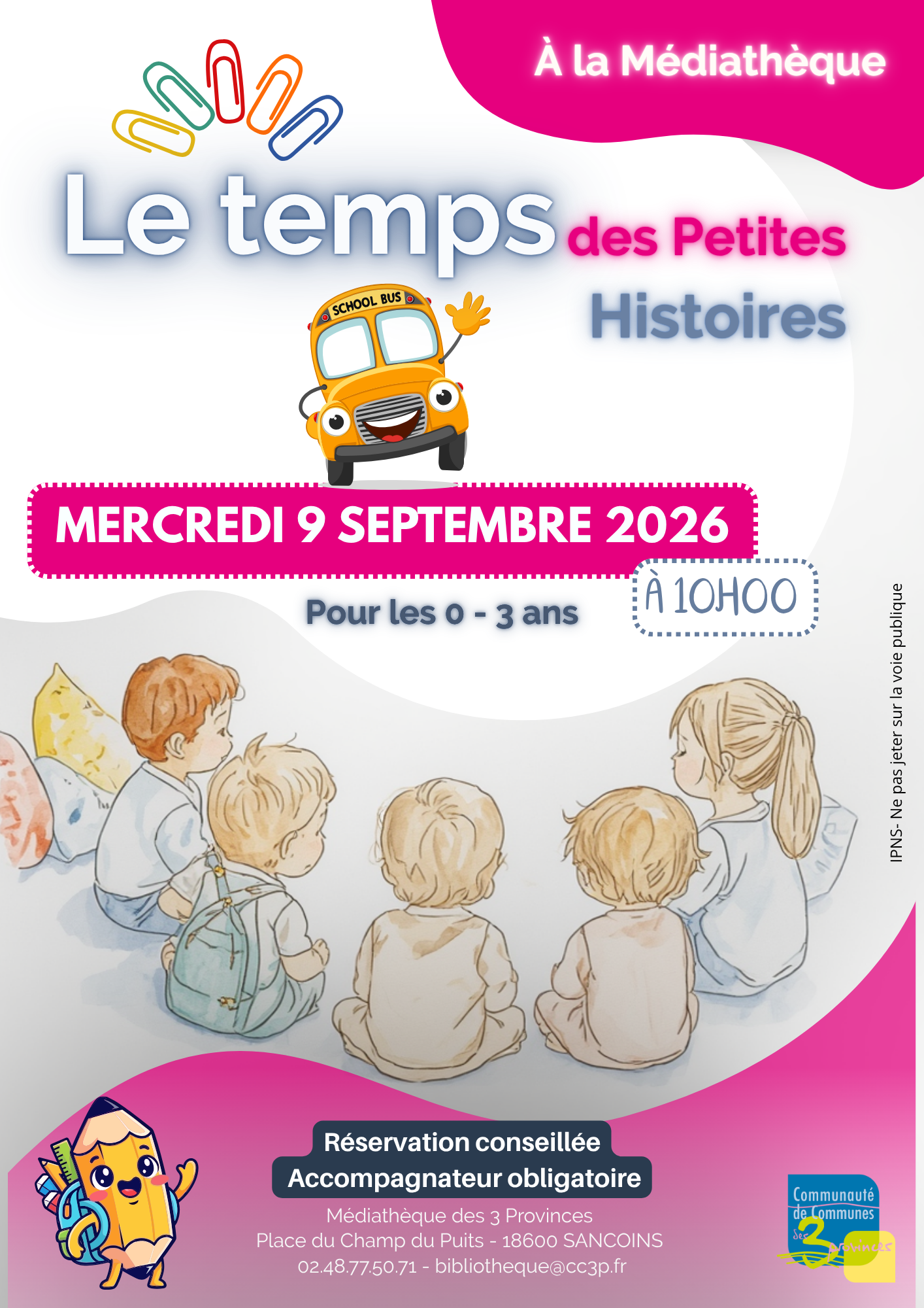 Le temps des petites histoires — visuel événement