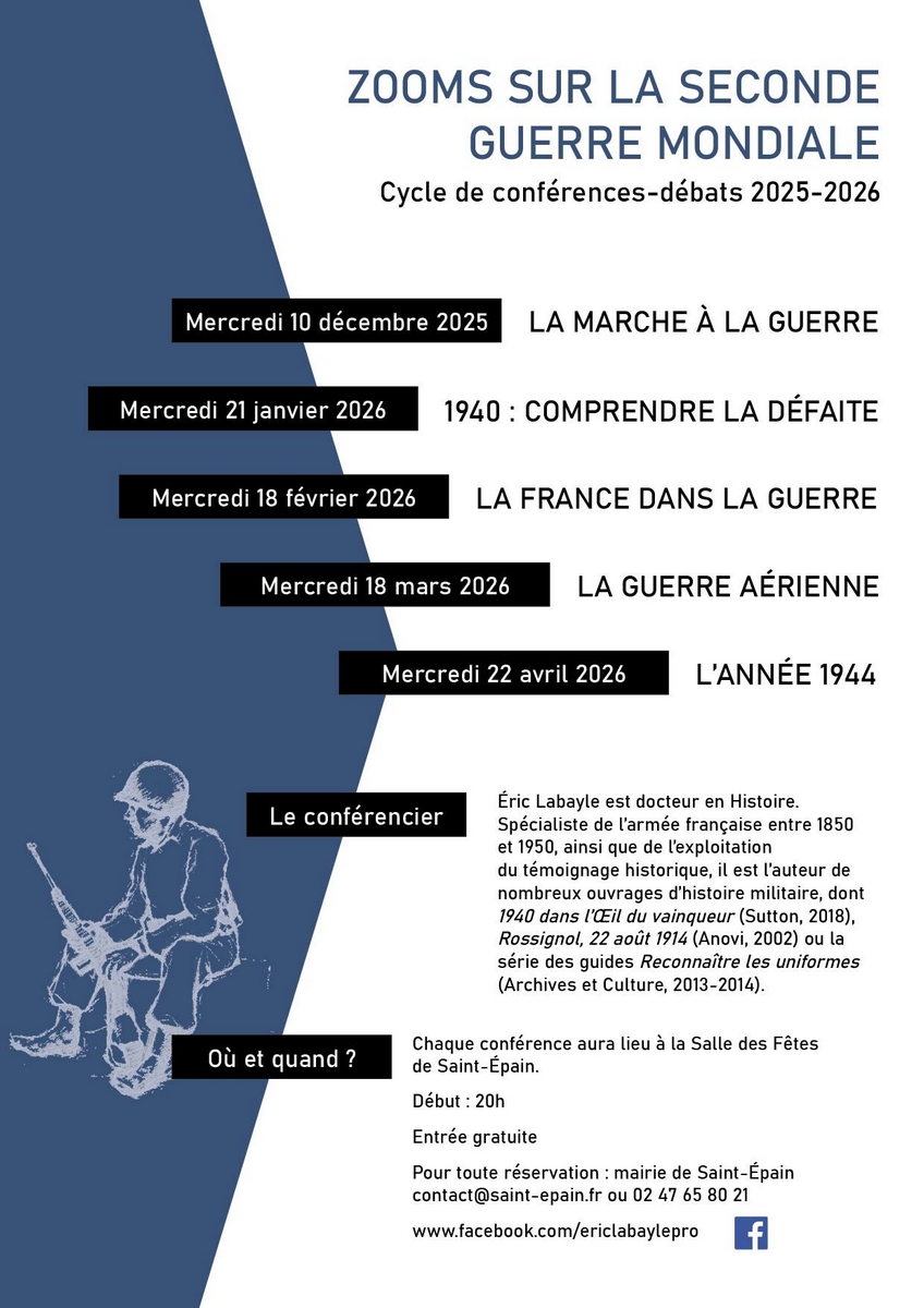 Zooms sur la Seconde Guerre mondiale - Cycle de conférences-débats, Saint-Épain