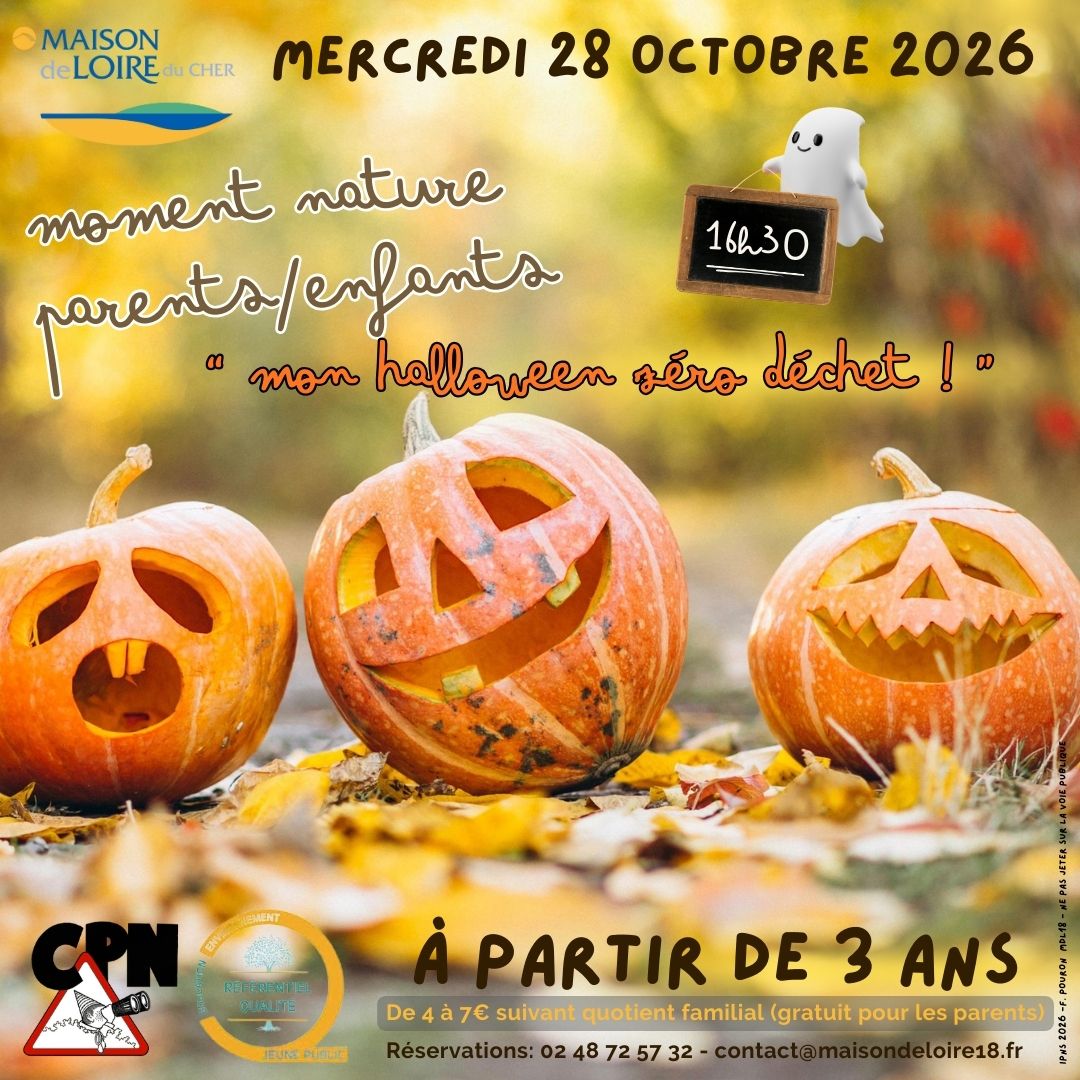 Moment Nature Parents-Enfants "Explora'Loire" / "Mon halloween Zéro Déchets!" — visuel événement