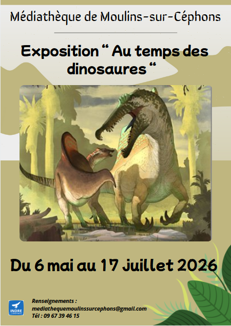Exposition "Au temps des dinosaures" — visuel événement
