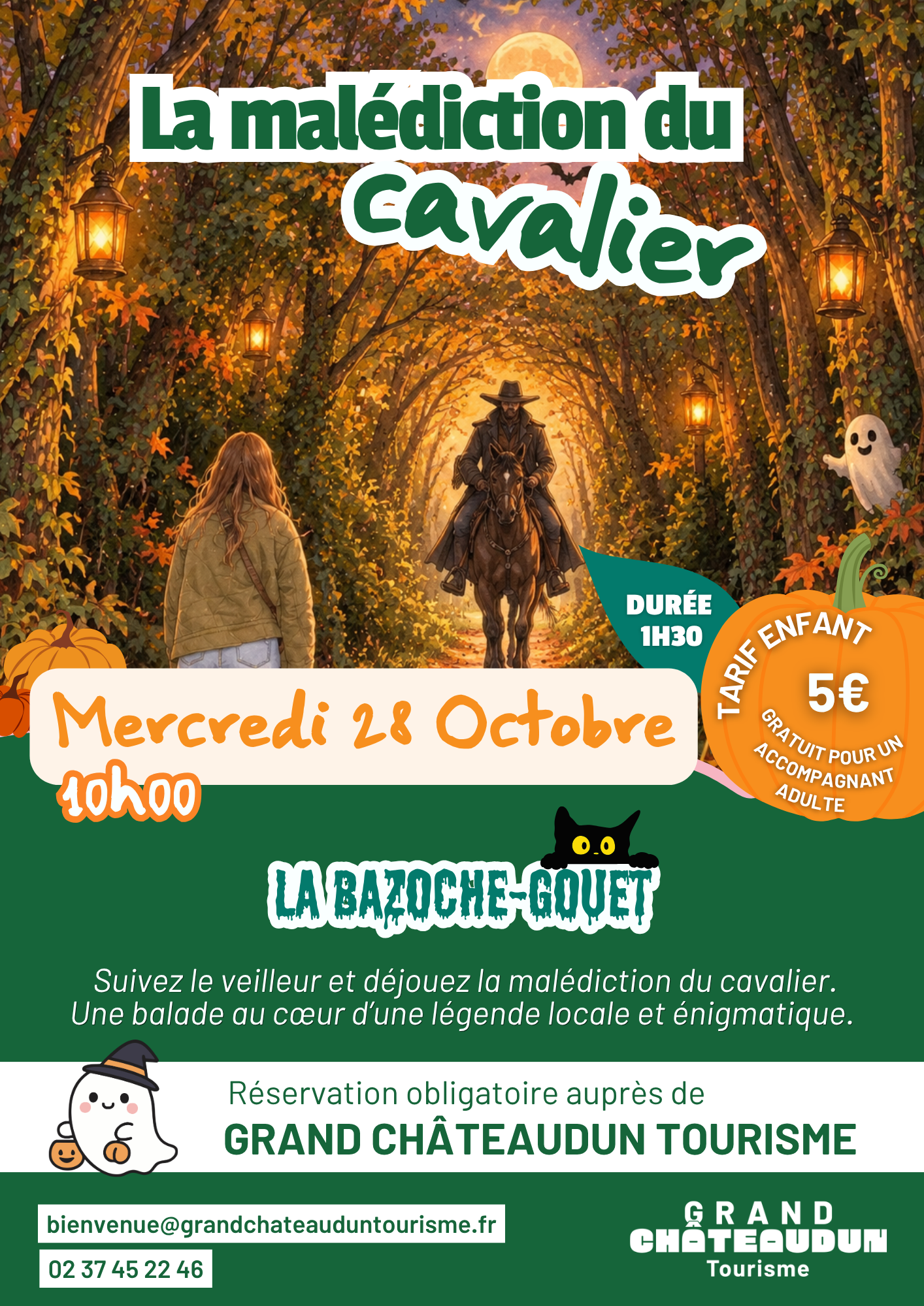 Animation enfant pour Halloween - "La malédiction du cavalier"