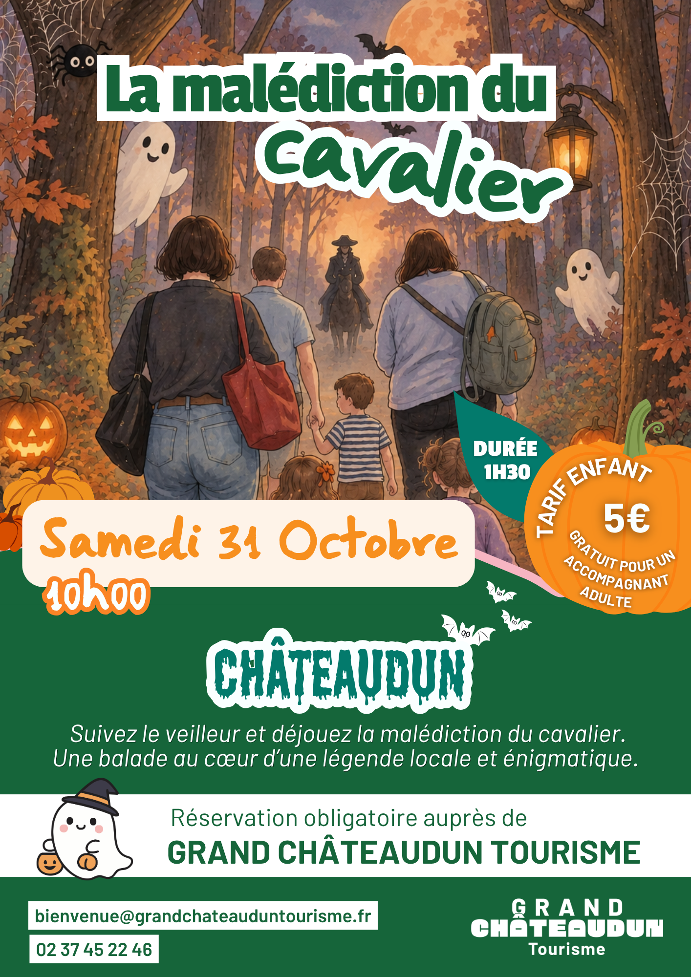 Animation enfant pour Halloween - "La malédiction du cavalier"