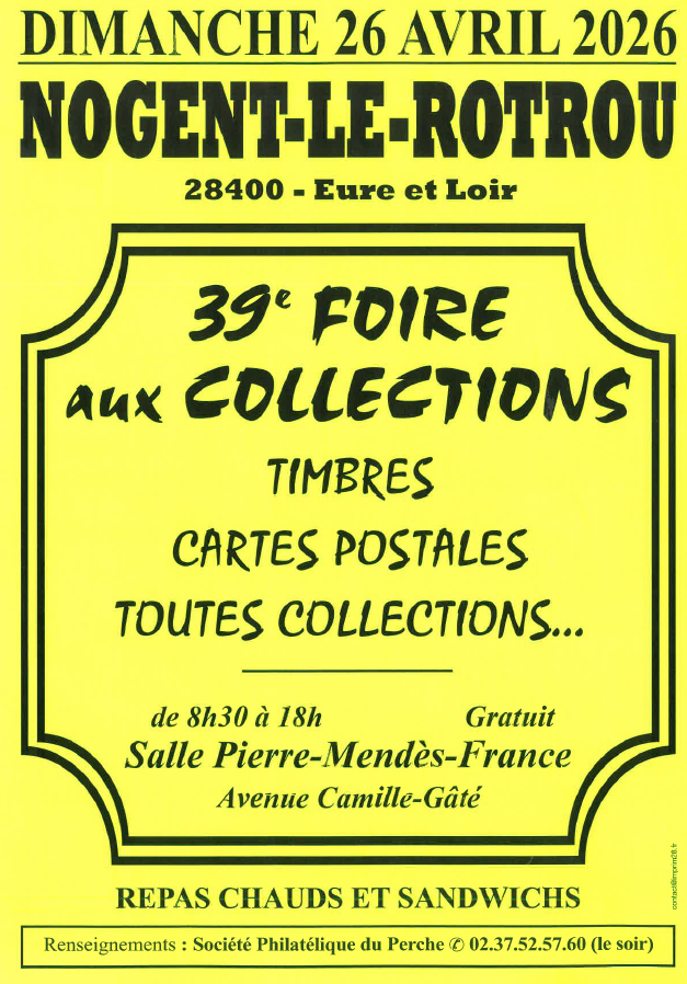 39ème Foire aux Collections -Timbres, cartes postales.. — visuel événement