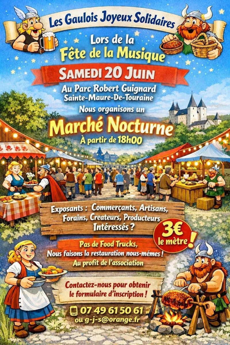 Fête de la musique et marché nocturne, Sainte-Maure-de-Touraine