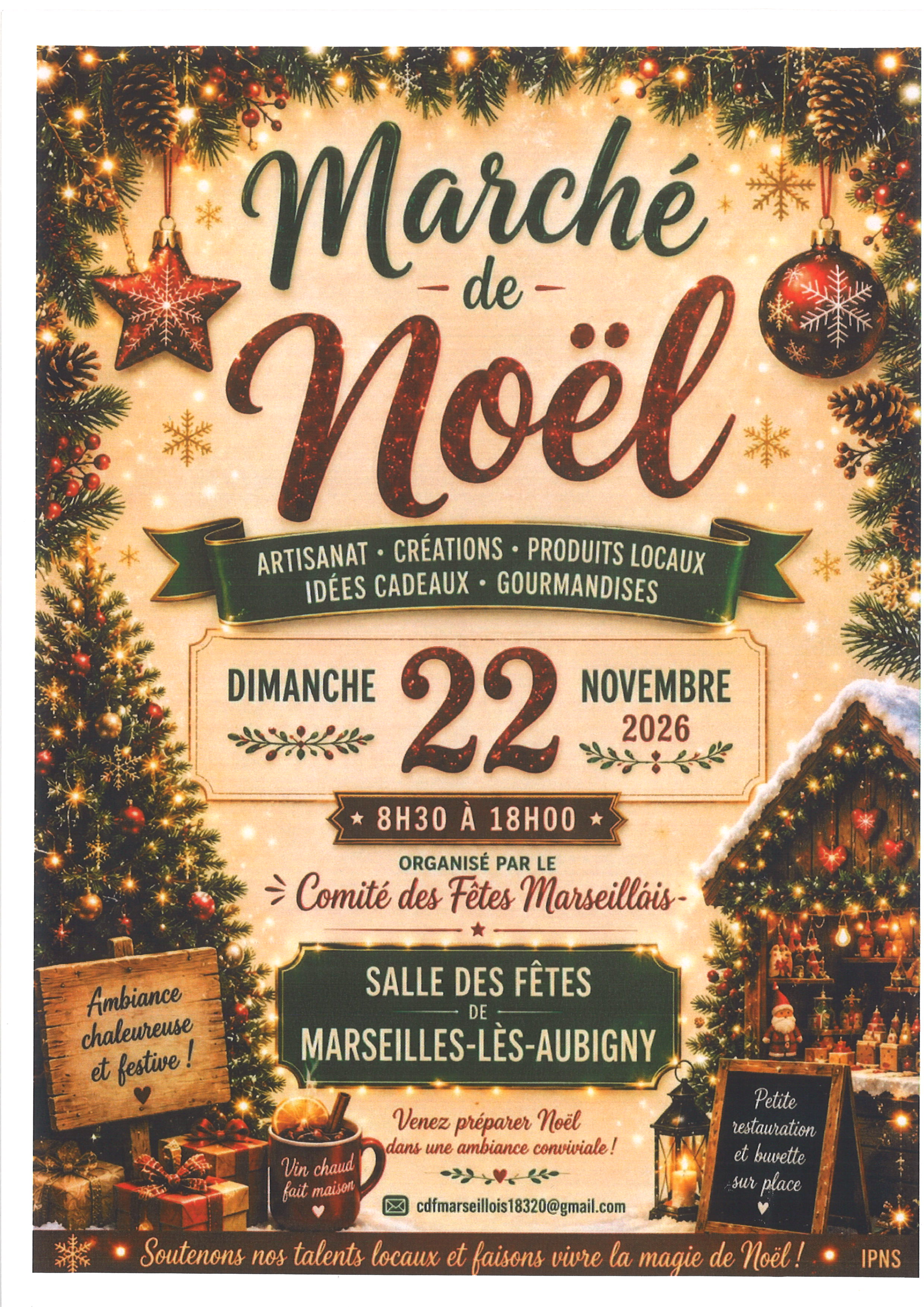 Affiche de Marché de Noël