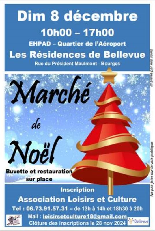 Marché de Noël de Bellevue à Bourges