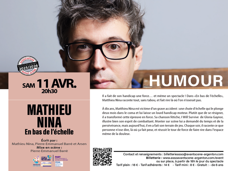Spectacle Mathieu Nina, humour