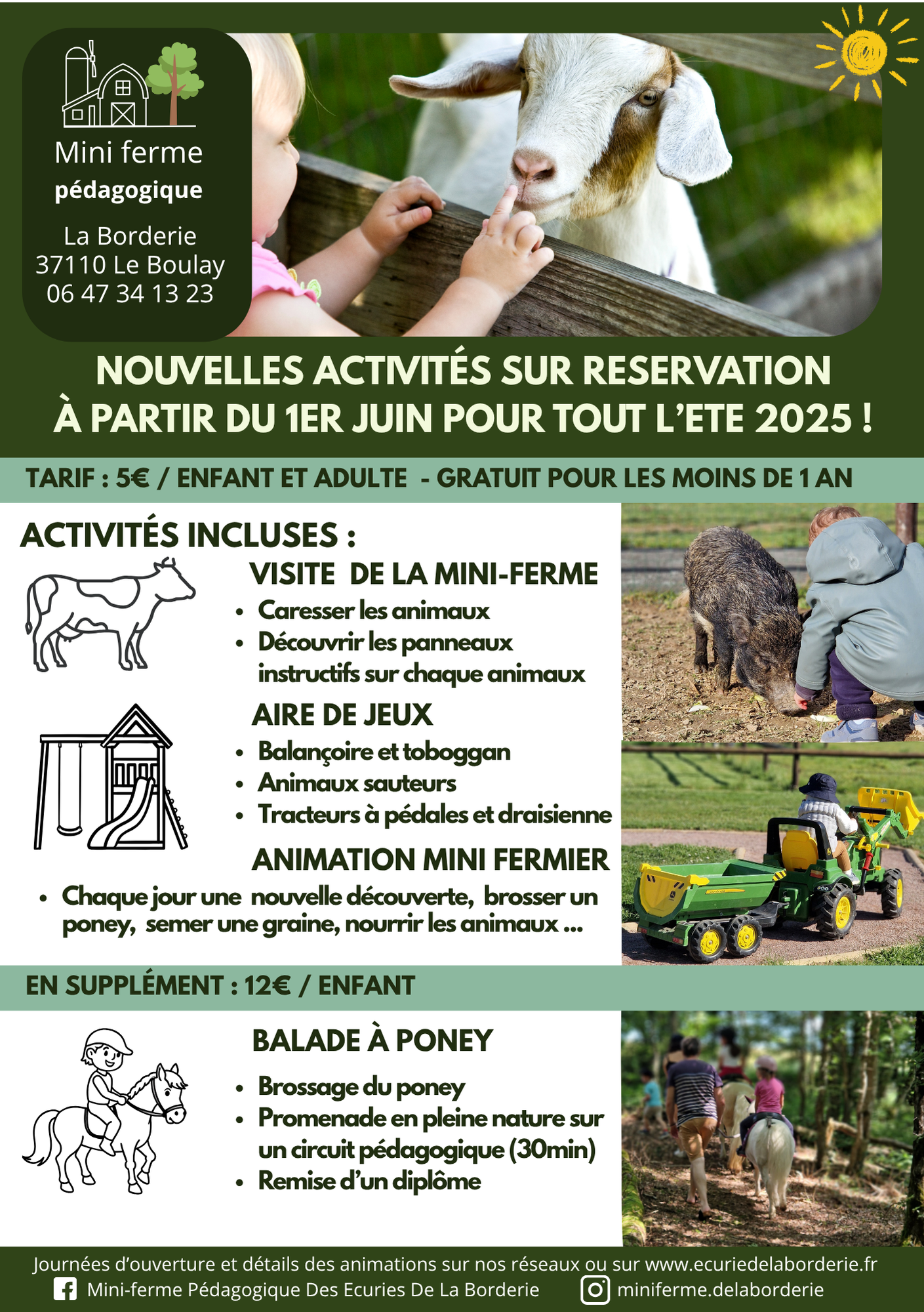 Mini-ferme pédagogique La Borderie