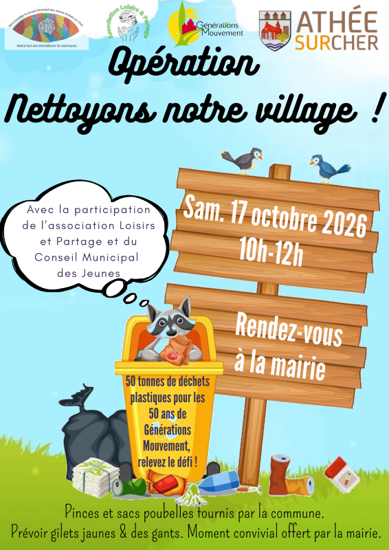 Opération nettoyons notre village!