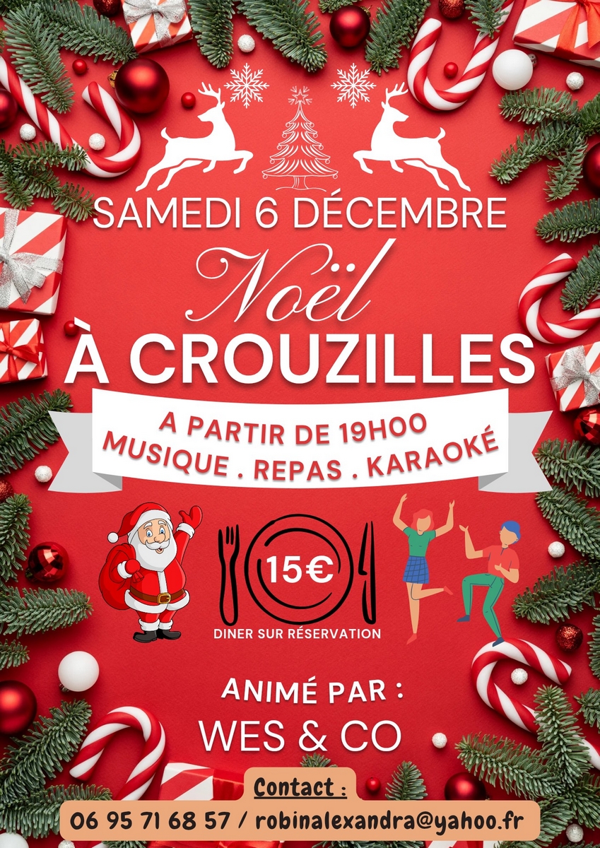 Noël à Crouzilles - Karaoké, dîner, musique
