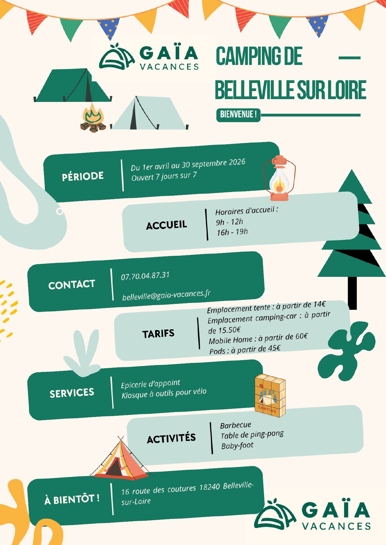 Camping Belleville - GAIA Vacances