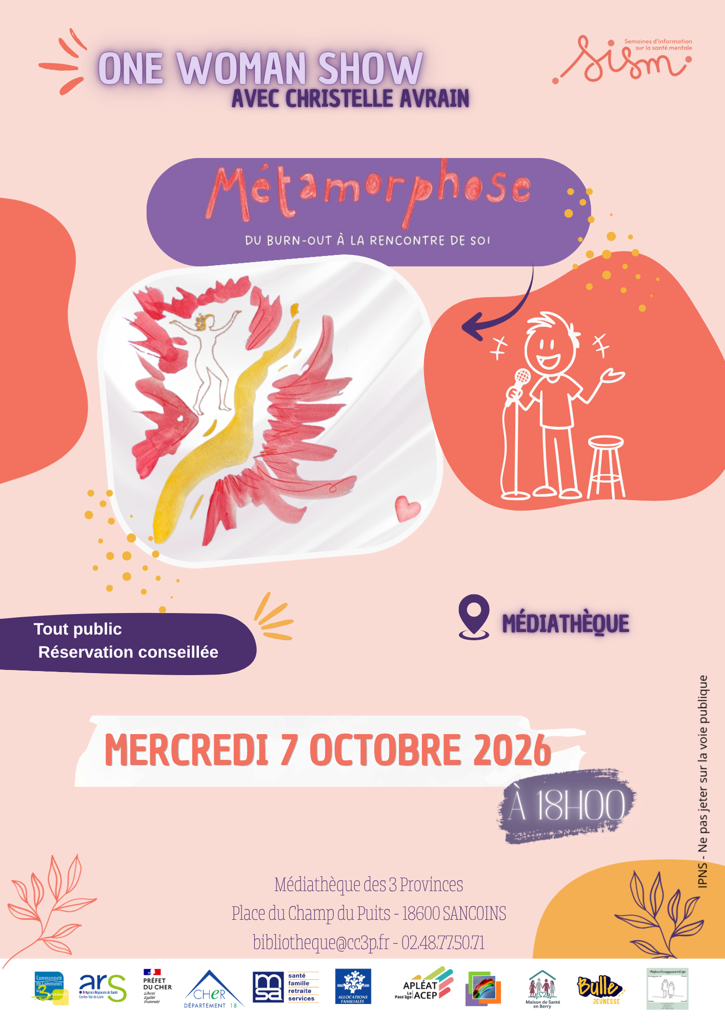 One Woman Show avec Christelle Avrain : « Métamorphose »