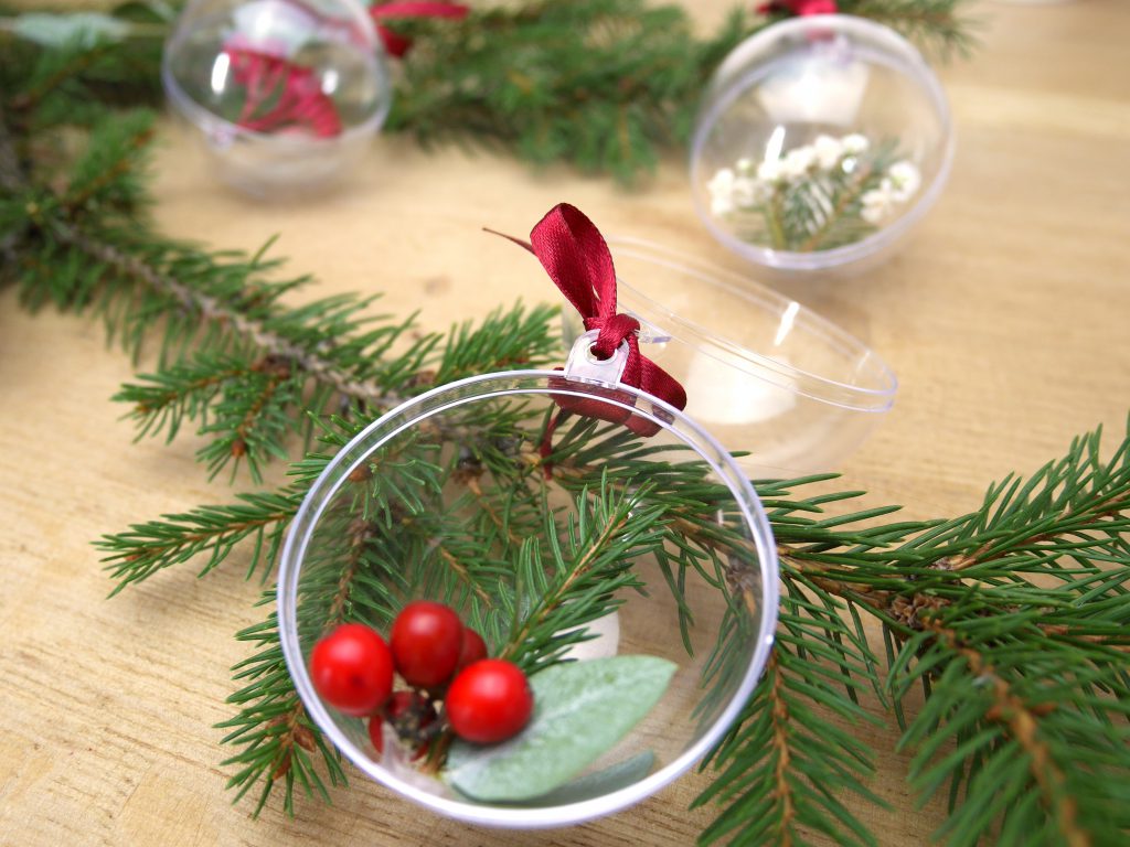 Mercredi créatif "boule de Noël végétale"