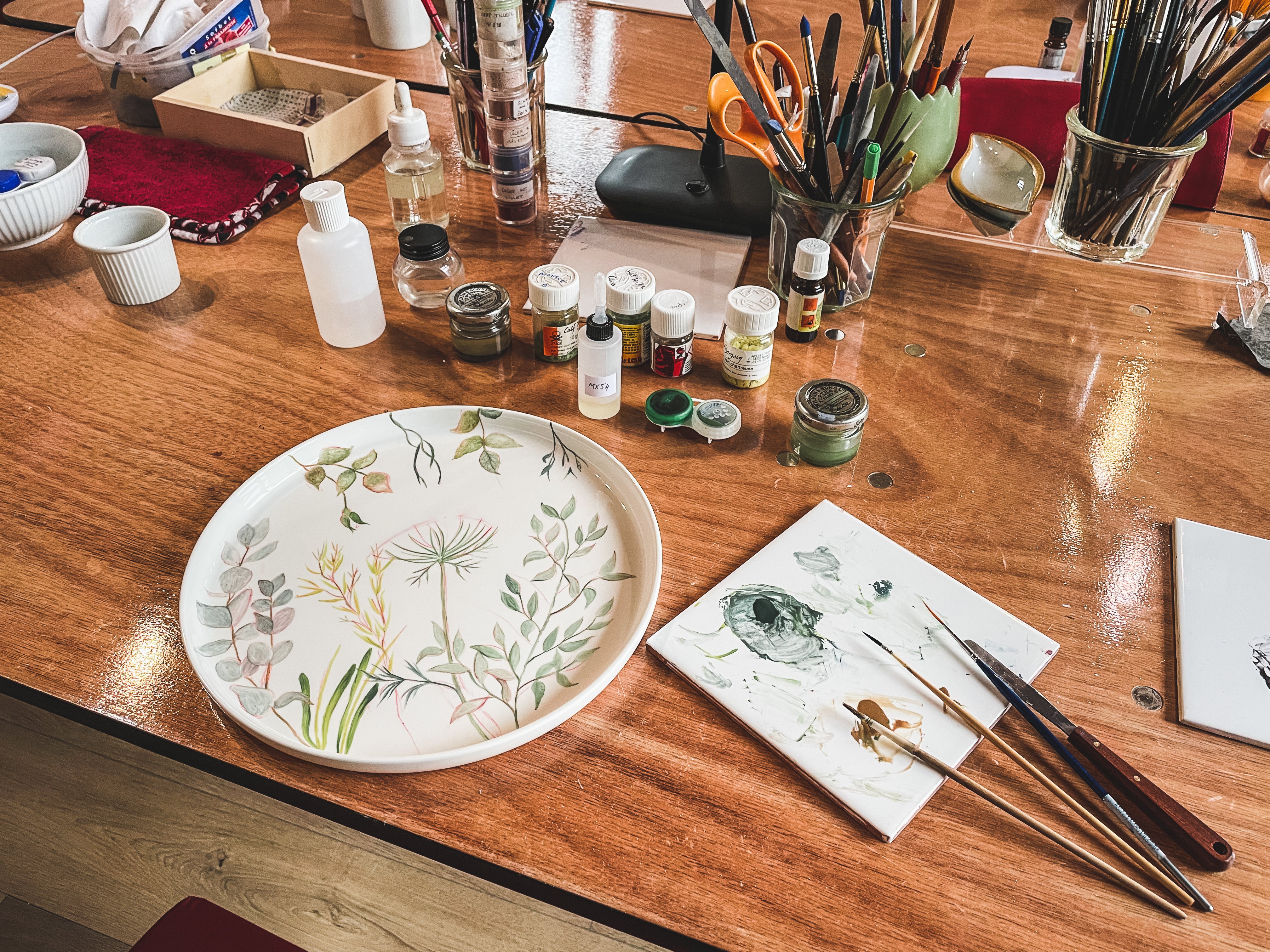 Atelier de peinture sur Porcelaine, Pigny