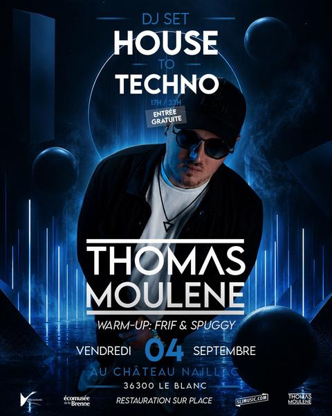 Un été en blanc : Soirée DJ Set House to Techno avec Thomas Moulene