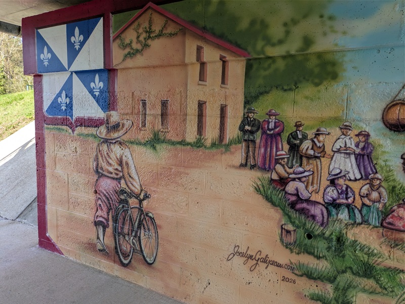 Fresque de Jocelyn Galipeau sur le Canal d'Orléans, Sury-aux-Bois