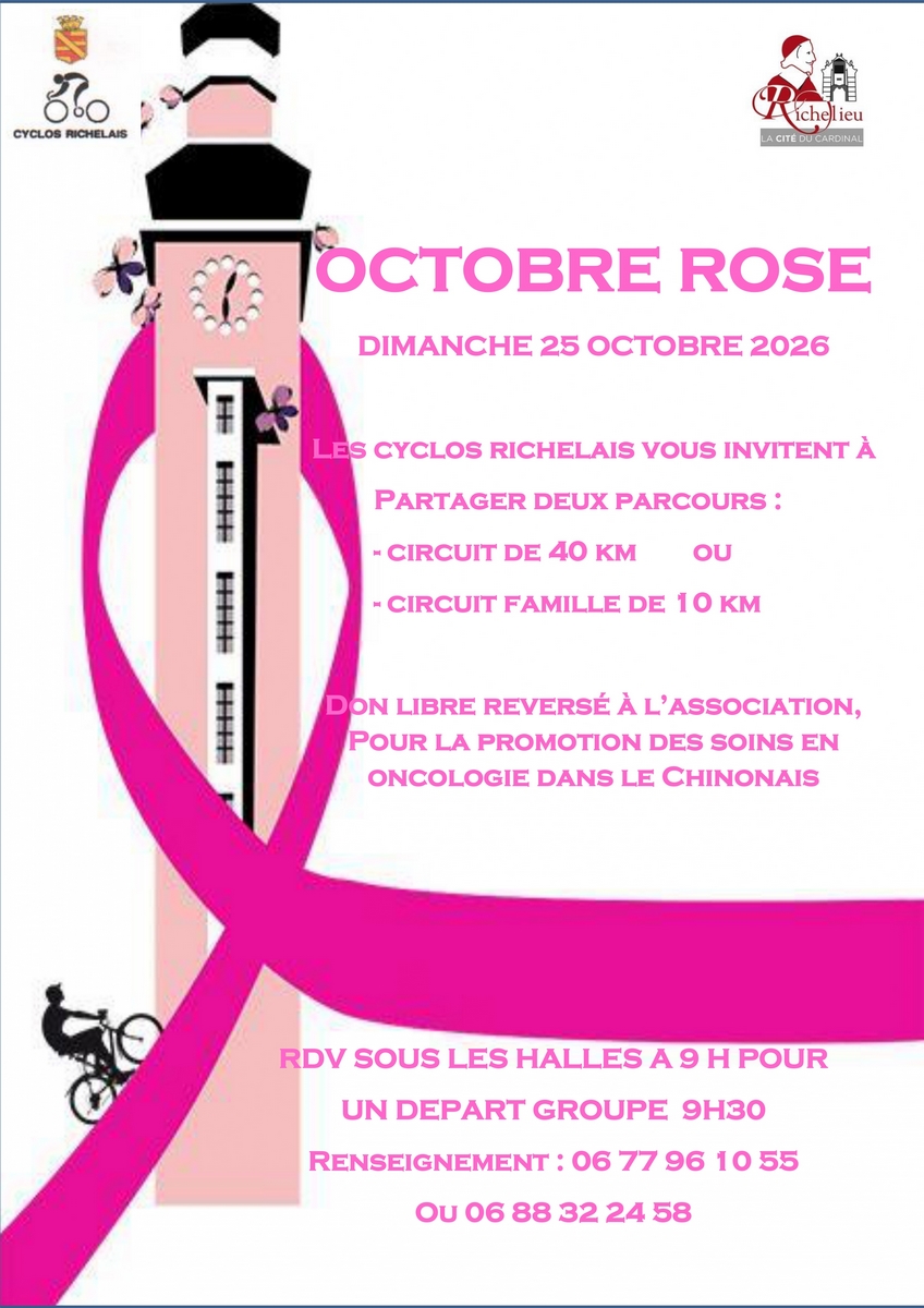 Balade vélo - Octobre Rose