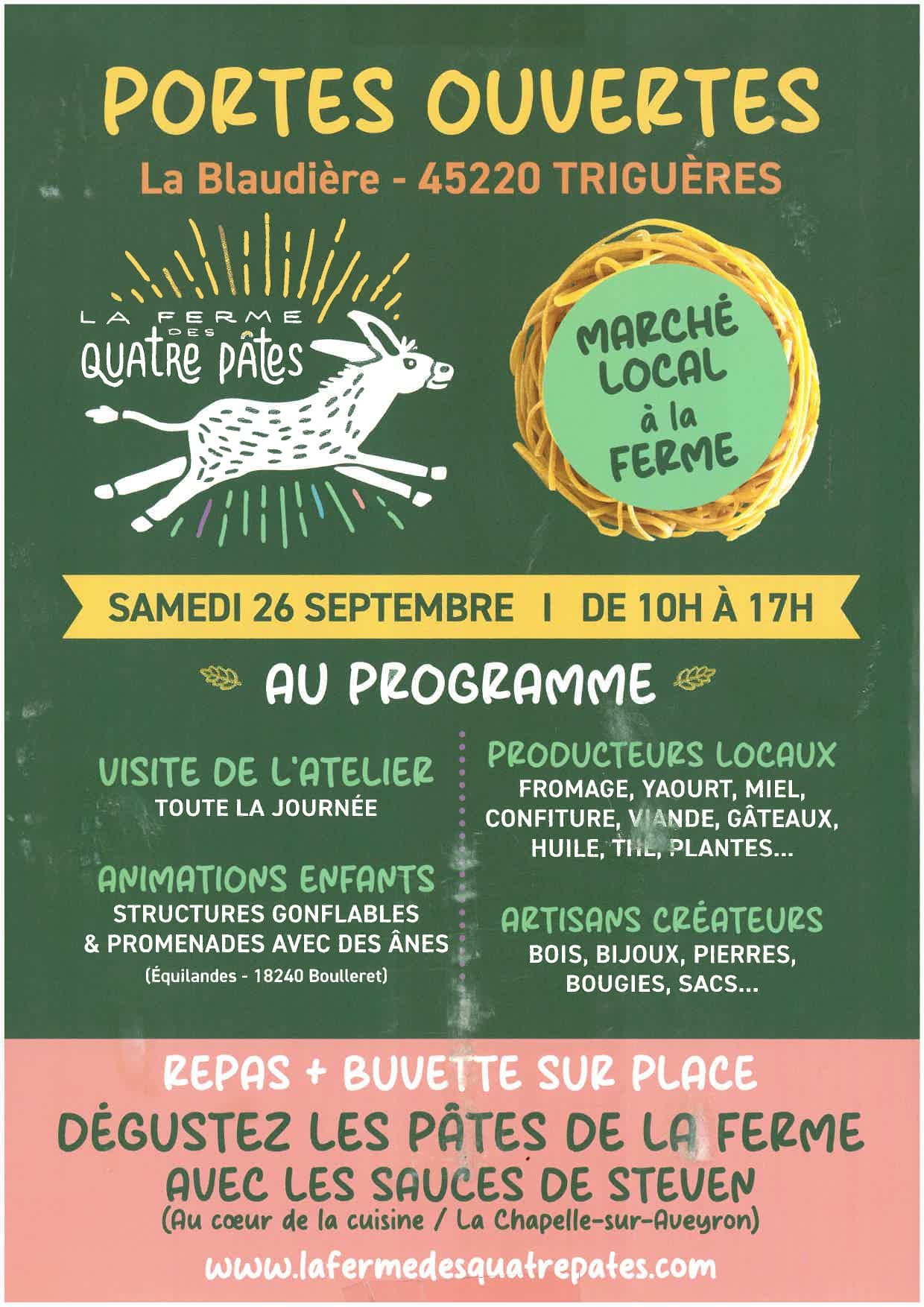 Portes ouvertes à la Ferme des quatre Pates