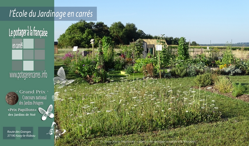 Le Potager en carrés à la française – École du Jardinage en Carrés©