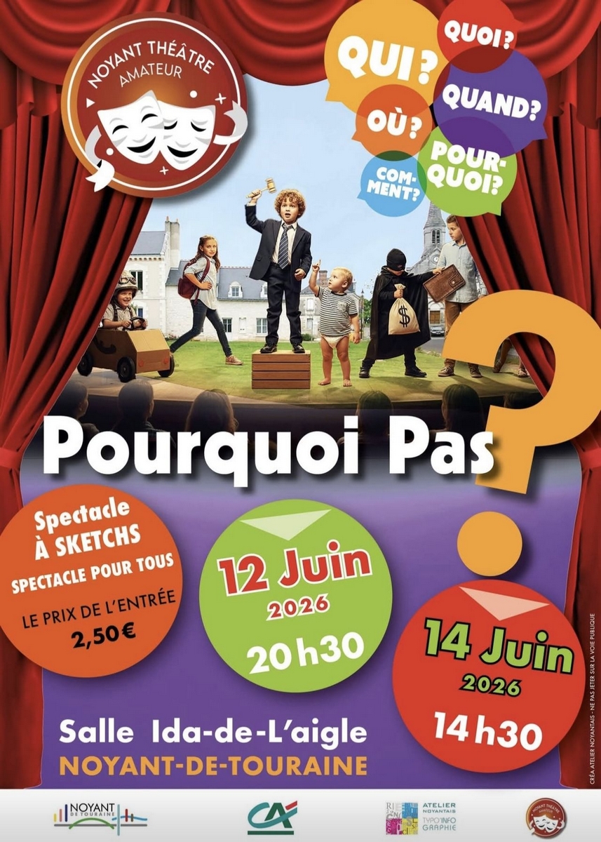Pourquoi pas ? (spectacle à sketchs) — visuel événement