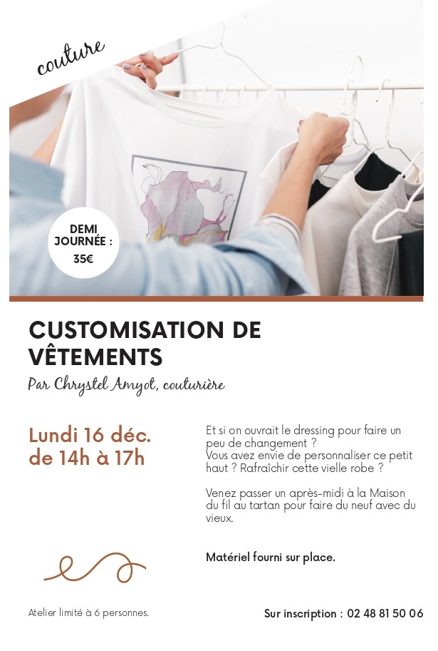 Customisation de vêtements Le 16 déc 2024