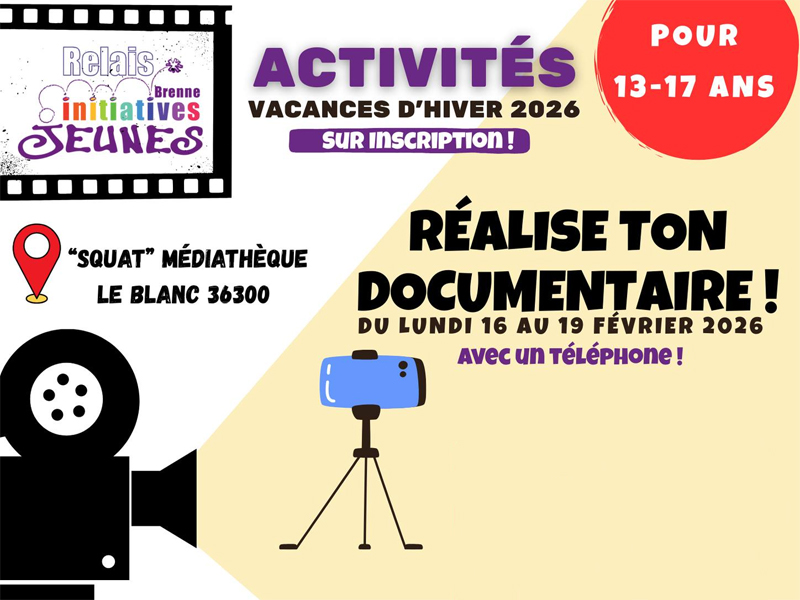 Réalise ton documentaire (13/17 ans)
