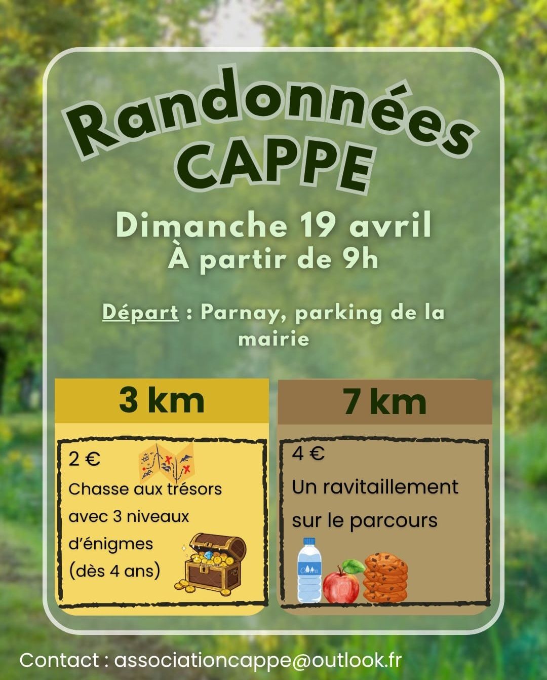 3ème Randonnée pédestre de Parnay organisée par le C.A.P.P.E. — visuel événement