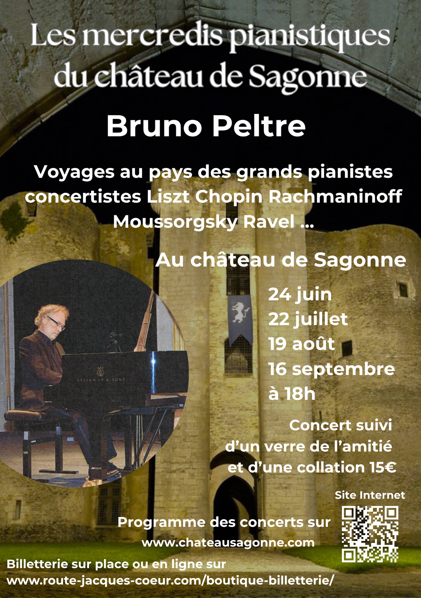Mecredis pianistiques du château de Sagonne — visuel événement