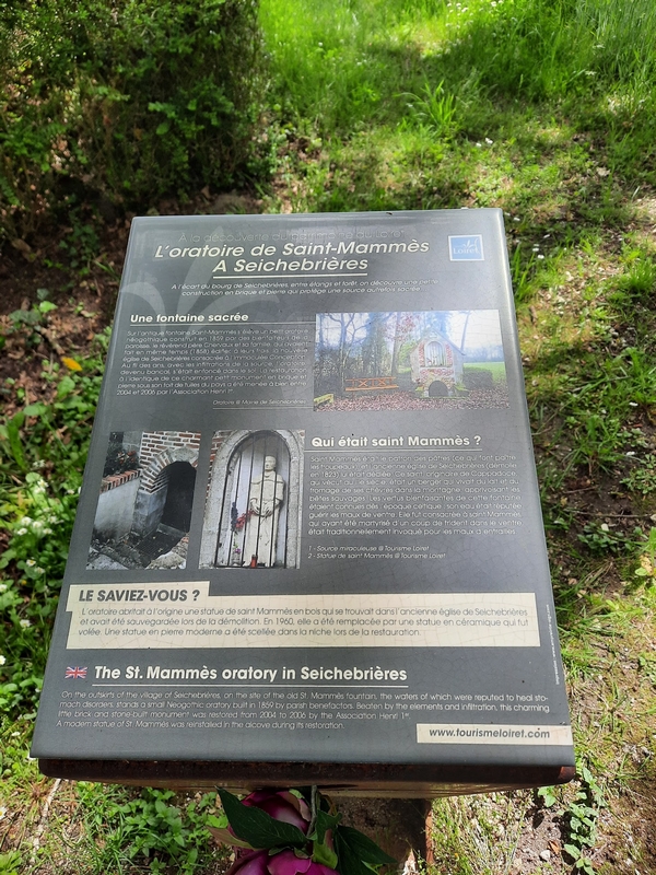 Oratoire Saint-Mammès, Seichebrières - photo 3
