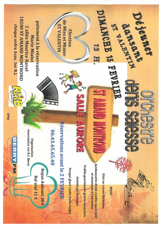 Déjeuner dansant St Valentin