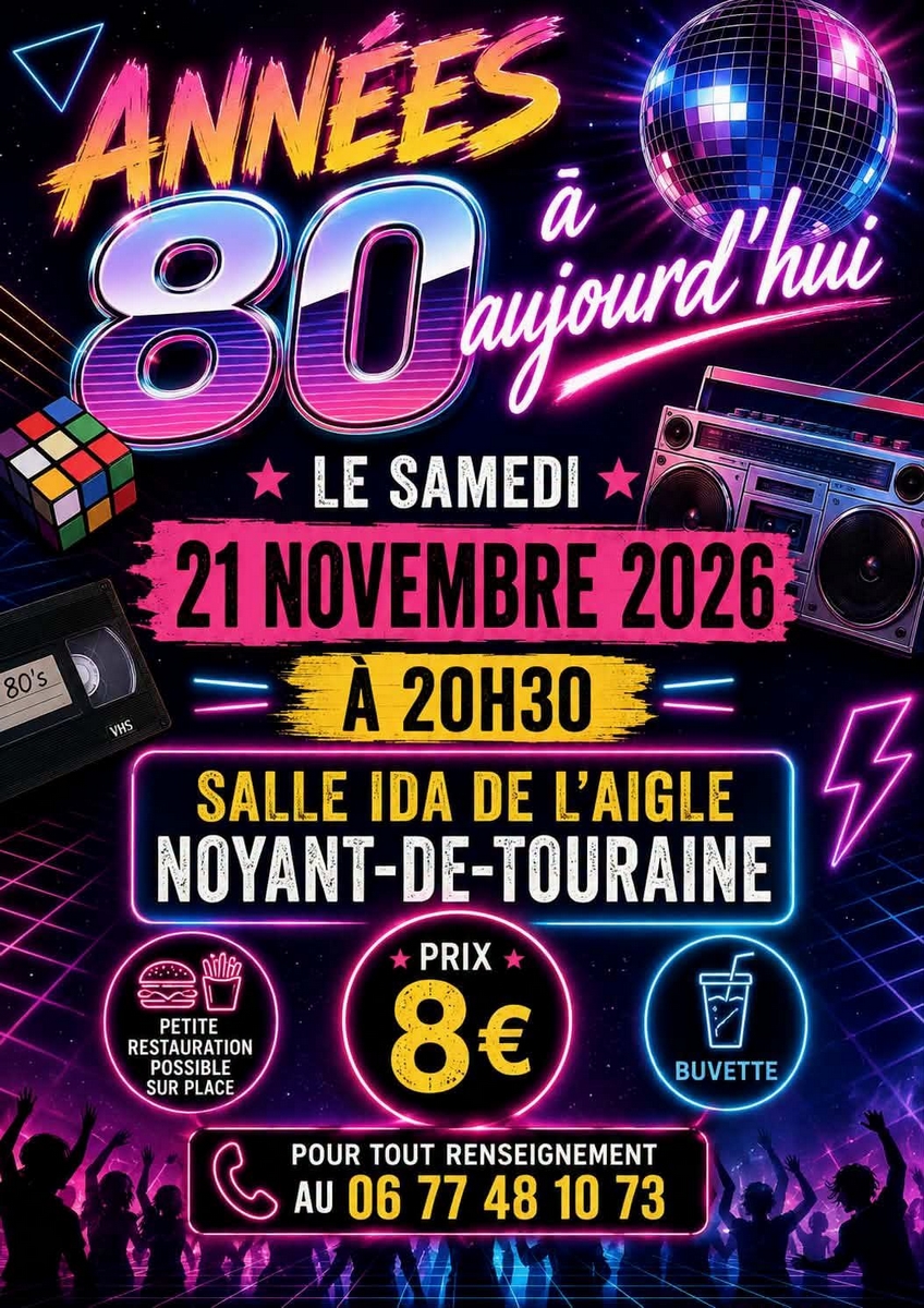 Soirée années 80 à aujourd'hui