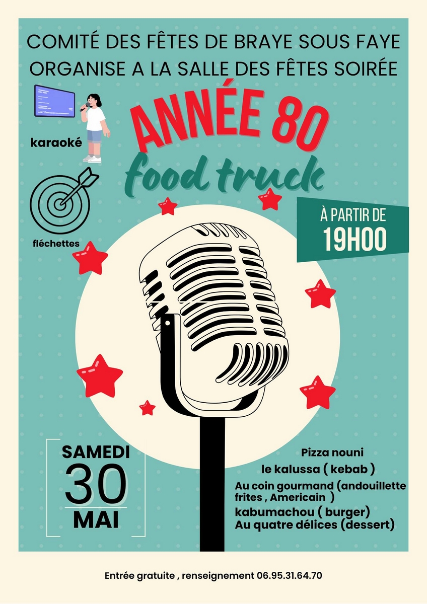 Soirée années 80 - Food truck