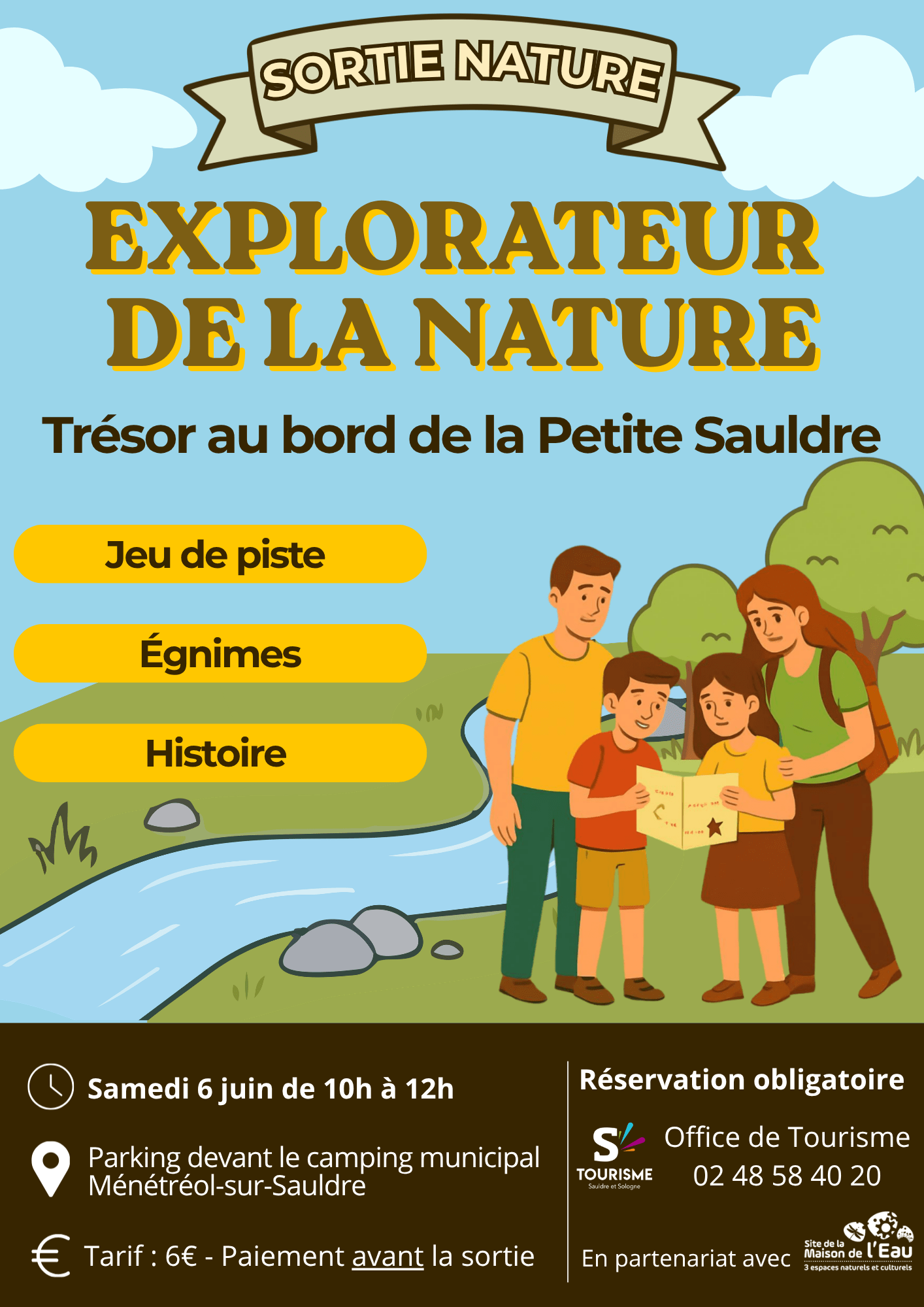 Sortie Nature :  Explorateur de la Nature : trésor au bord de la Petite Sauldre — visuel événement