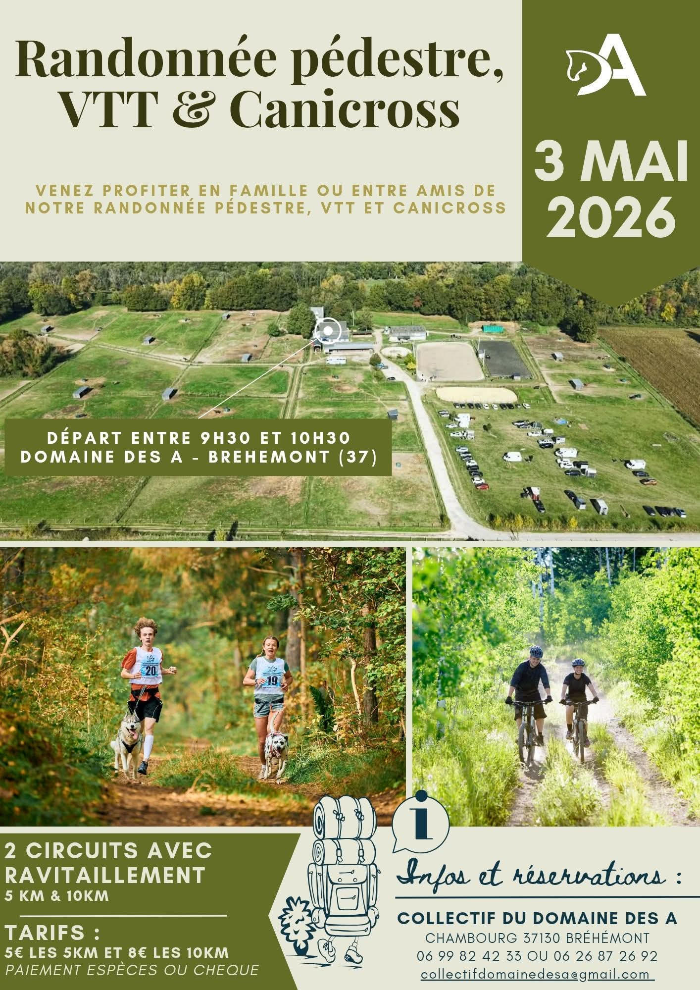 Randonnée pédestre, VTT & Canicross — visuel événement