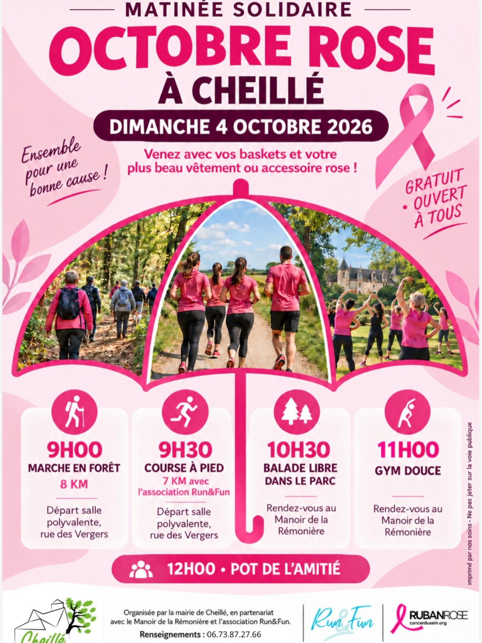 Matinée solidaire : Octobre Rose à Cheillé