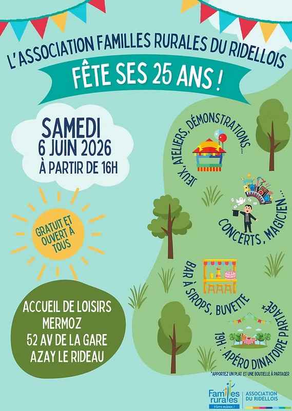 L'association famille rurales du ridellois fête ses 25 ans
