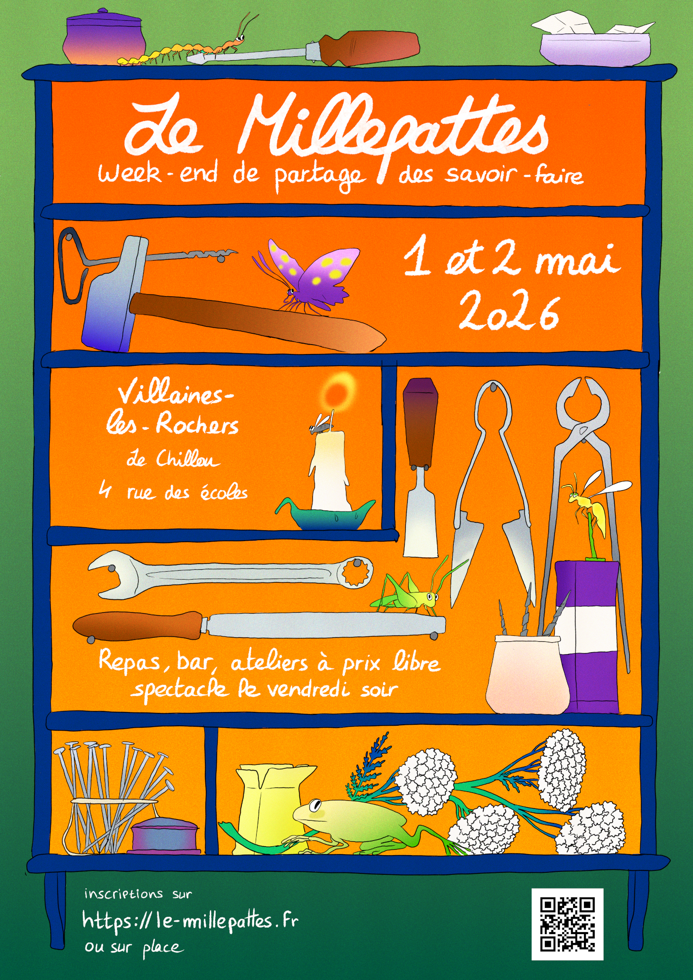 Le Millepattes : Week-end Partage Savoir-faire Artisanaux — visuel événement