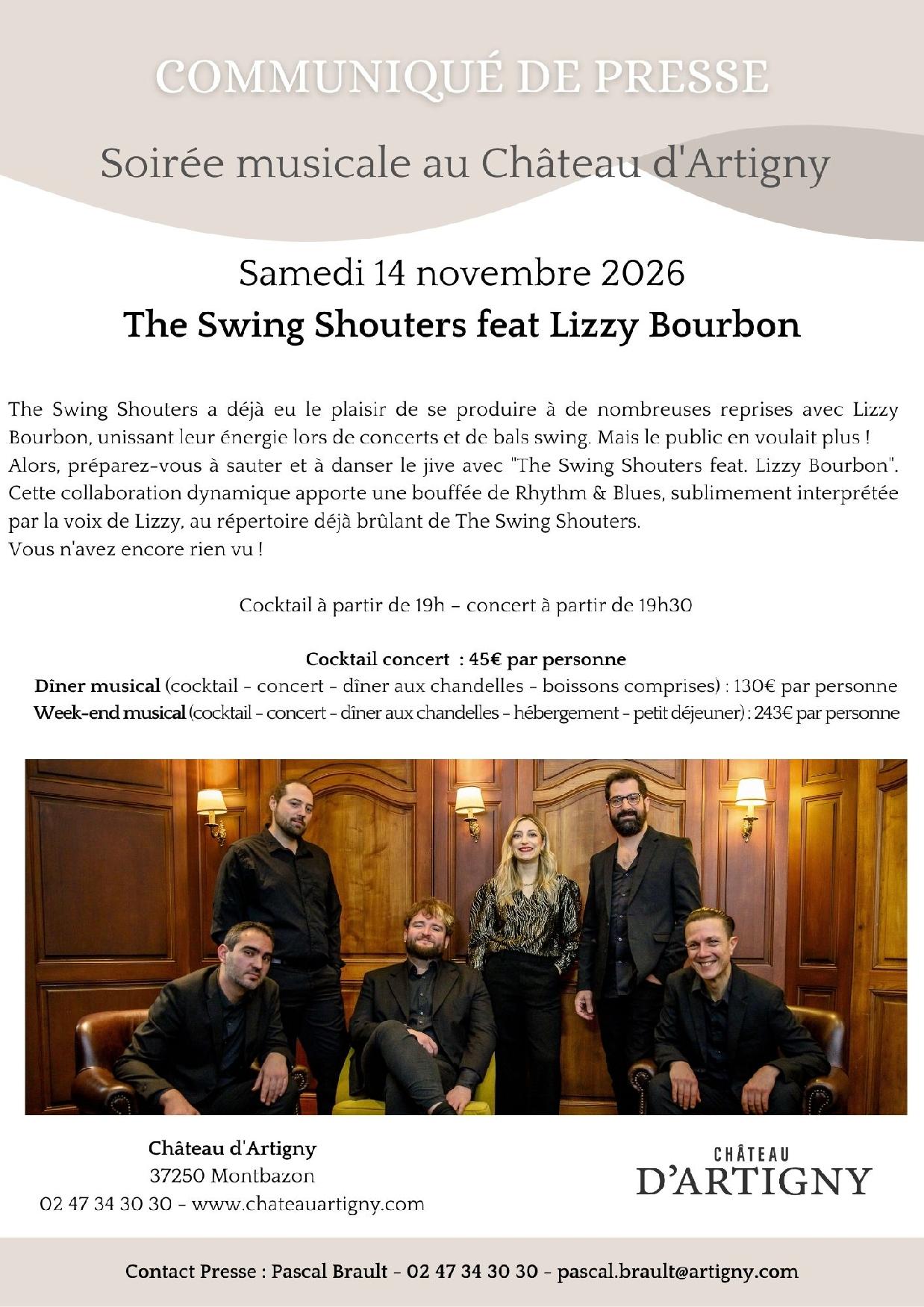 Concert The Swing Shouters feat Lizzy Bourbon