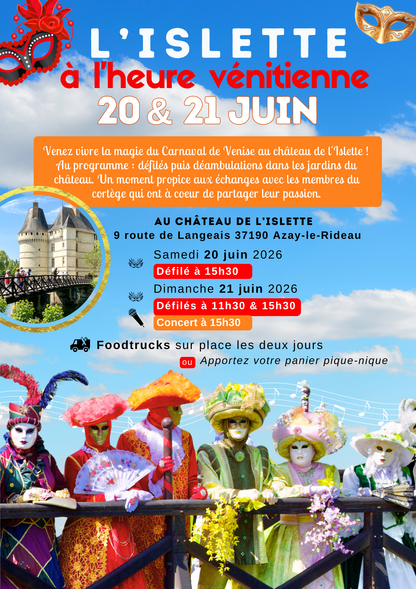 Le Château de l'Islette à l'heure Vénitienne