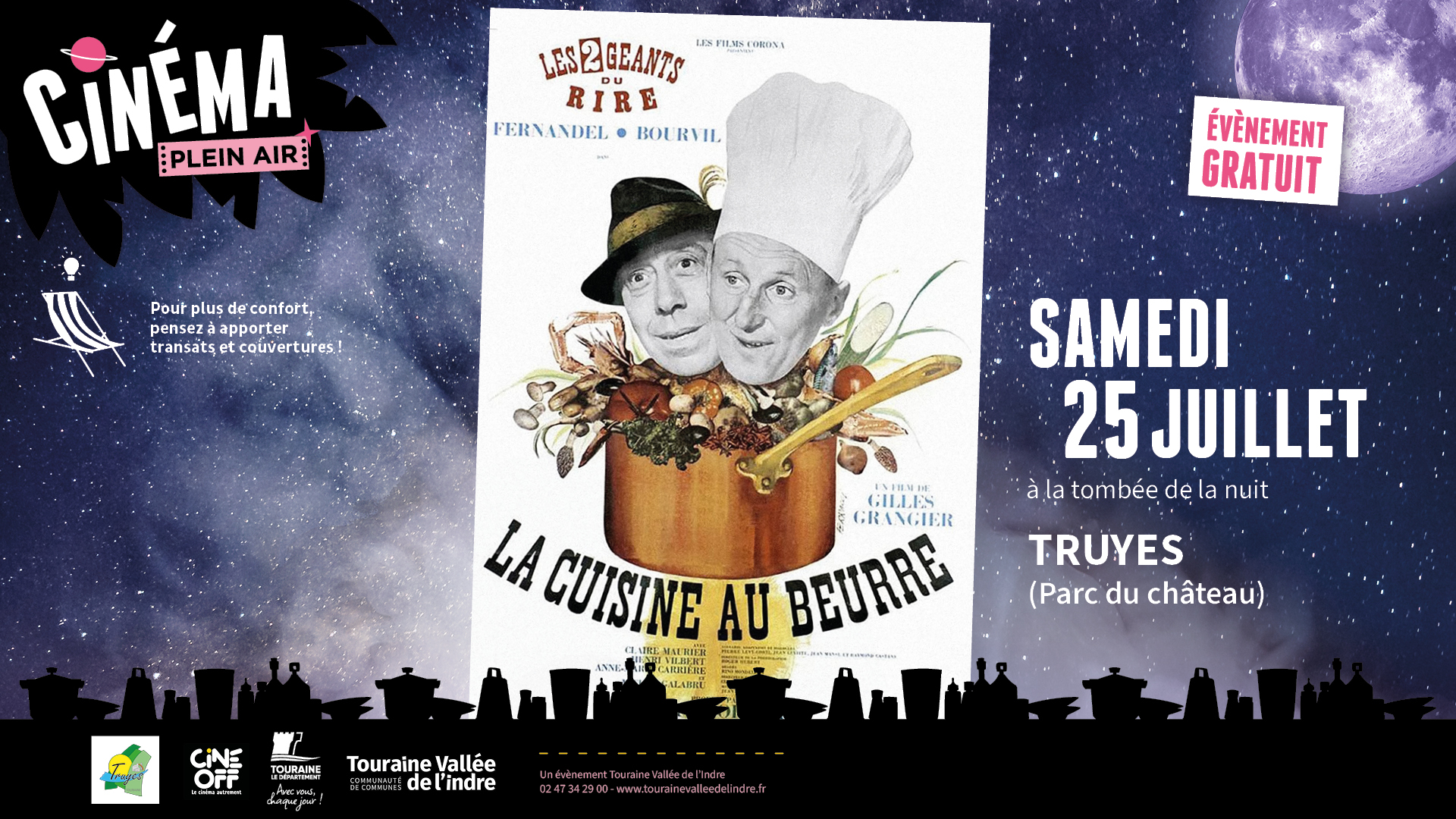 Cinéma en plein air - La Cuisine au beurre